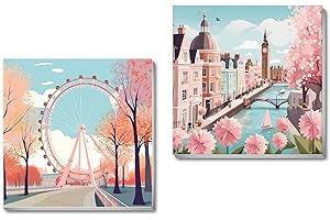 cupmod Framed Paint by Number for Adults City