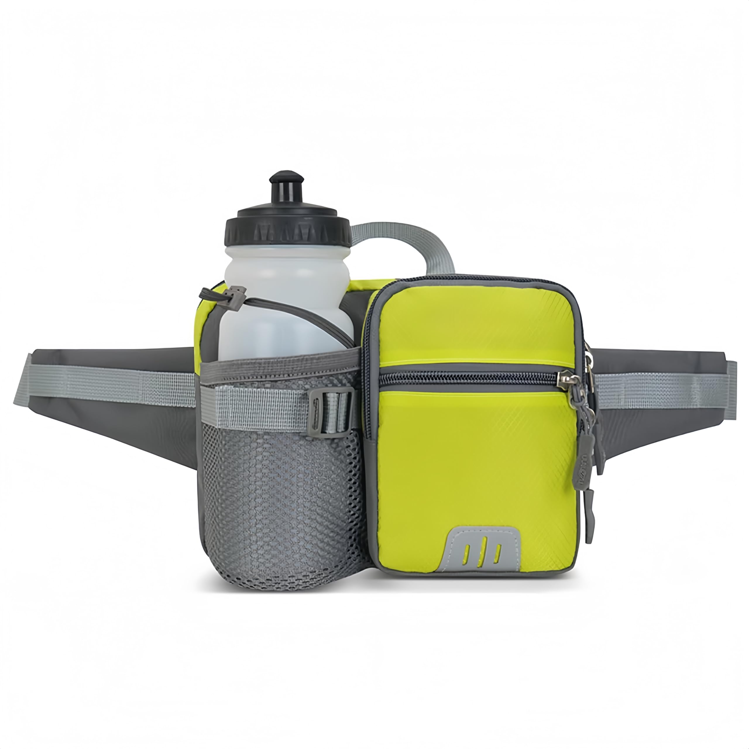 Sac banane imperméable avec porte-bouteille grande capacité pour le sport et voyage