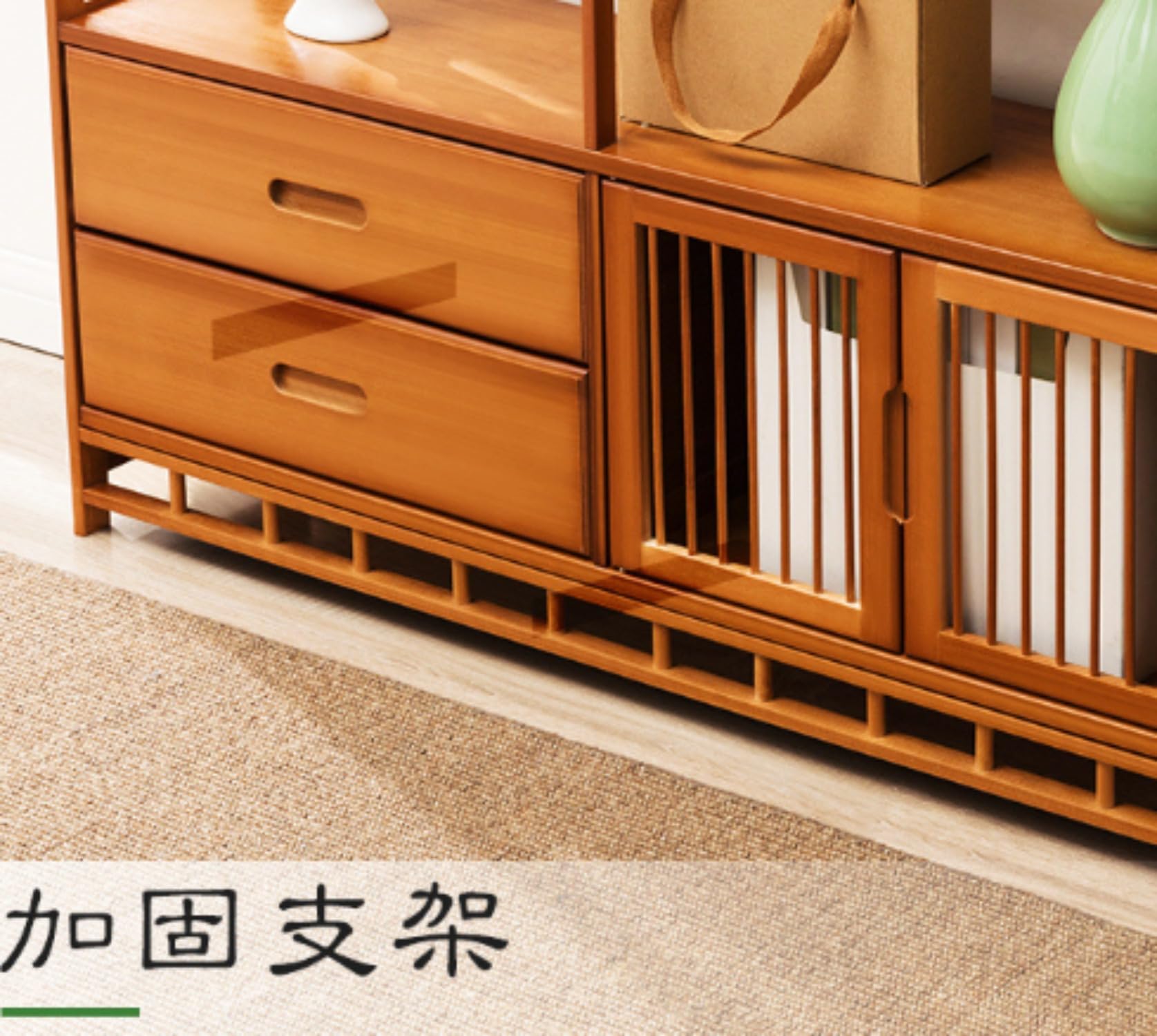 Amazon｜棚無垢材中国の本棚茶家具ワインクーラーフラワーラック