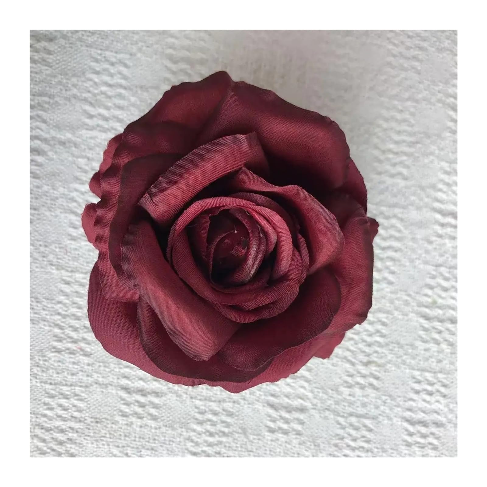 CVEVSFG Simulation Rose Flower Head 11cm DIY Handmade Handicrafts Garland Decoration Hairpin Drama Headdress Fake(7 color)