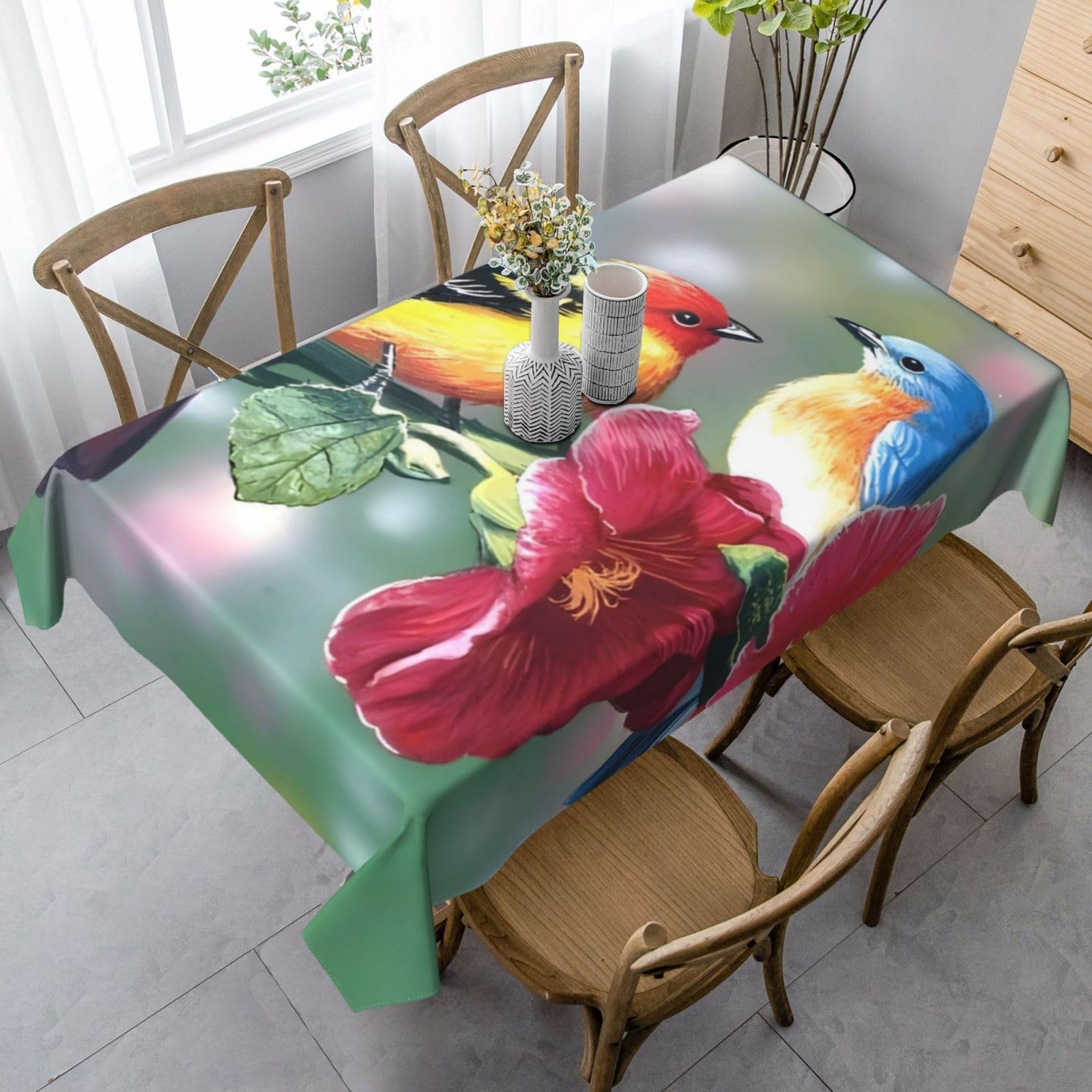 Nappe oiseaux chantants pour sublimer vos déjeuners en plein air