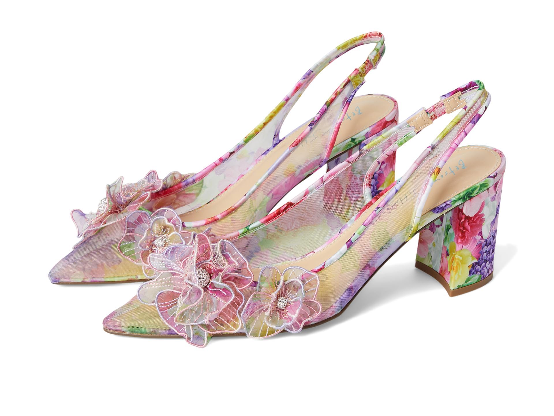Betsey Johnson Women's Petra Pump, Bright Floral, 6.5 UK
