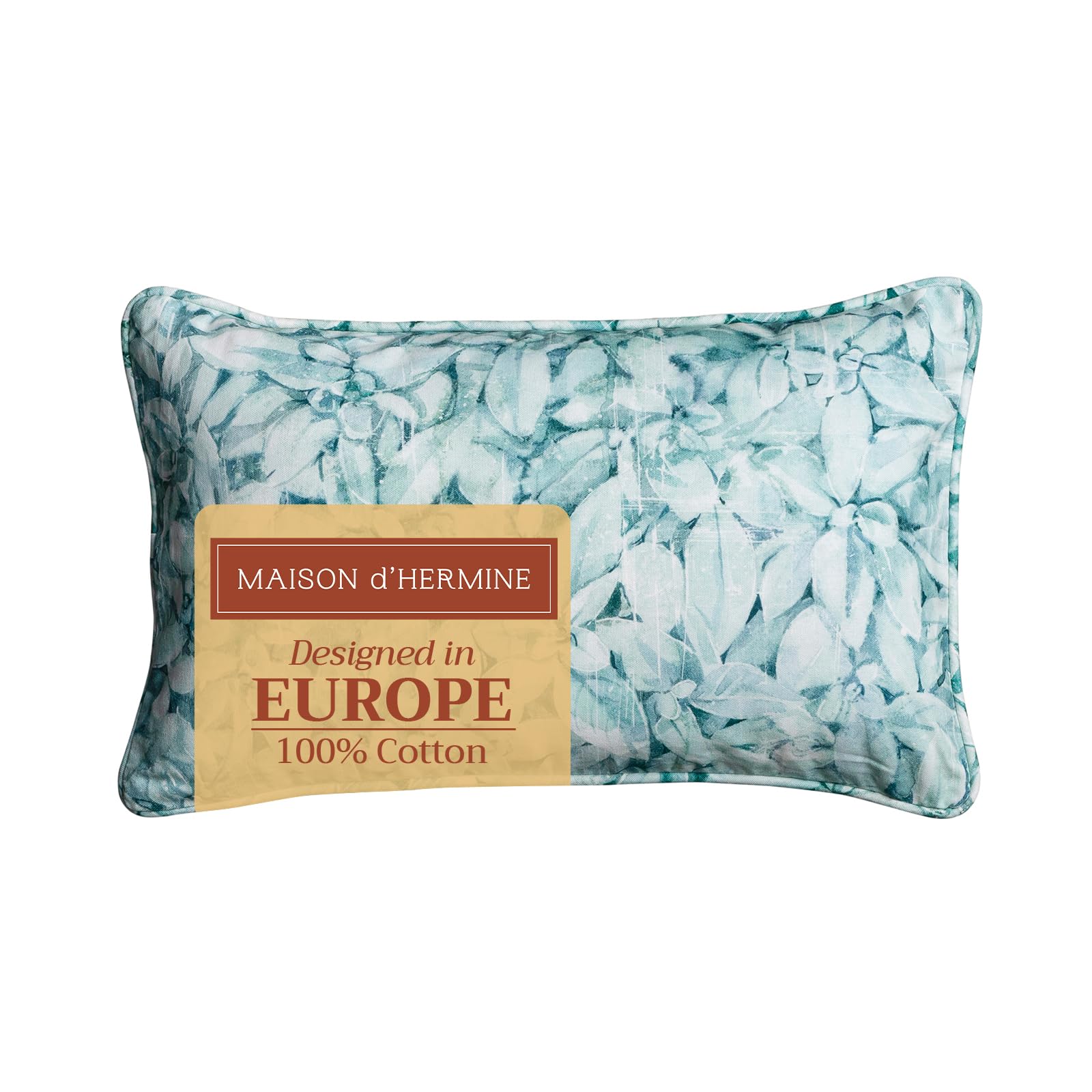 Housse de coussin lavable sauge en coton 30x50 cm pour protéger votre canapé