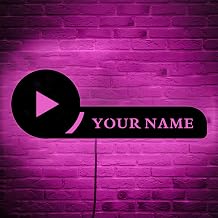 YouTube Username Neon Sign | Custom YouTube LED Sign | Social Media Influencer Decor | Personalized Streaming Light Display | Media Username Display