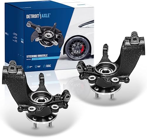 Miniatura 63 de Detroit Axle - Nudillo de dirección delantero derecho de 2.0L para Kia Optima 2011, nudillo de dirección del lado del pasajero y reemplazo