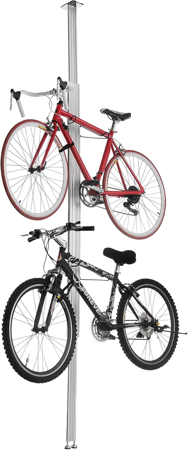 RAD Cycle Aluminum Bike Stand Bicycle Rack Storage or Display Holds Two Bicycles