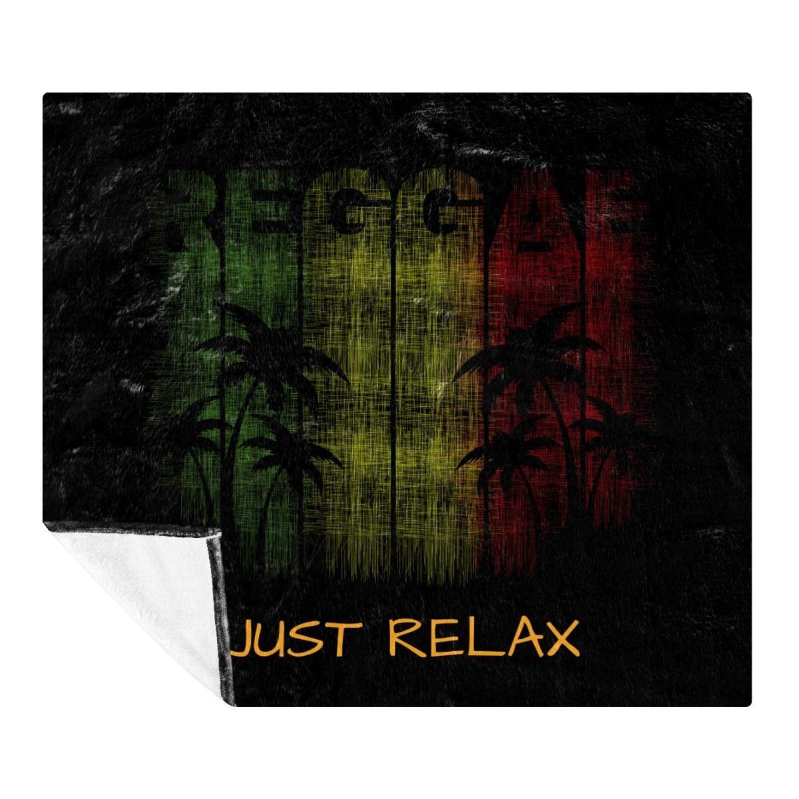 Couverture douce et confortable Reggae en maille polaire respirante de 150x130cm