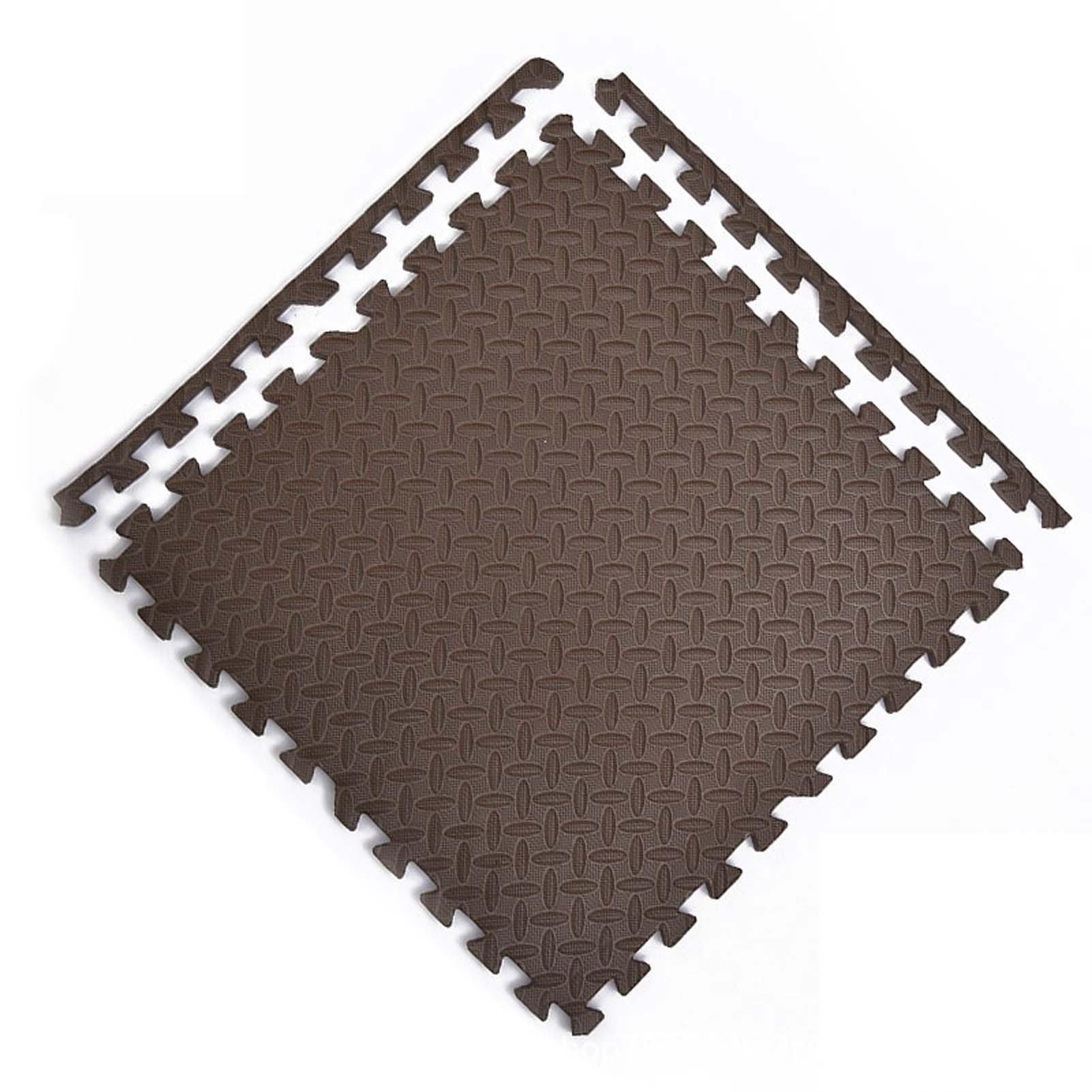 Tappeto Puzzle in Schiuma 4 Pezzi, Tappetino Eva Ad Incastro, Materassino Fitness Sport Yoga Ginnastica, Tappeto Tatami Allenamento, Pavimento Morbido con Ammortizzazione Confortevole