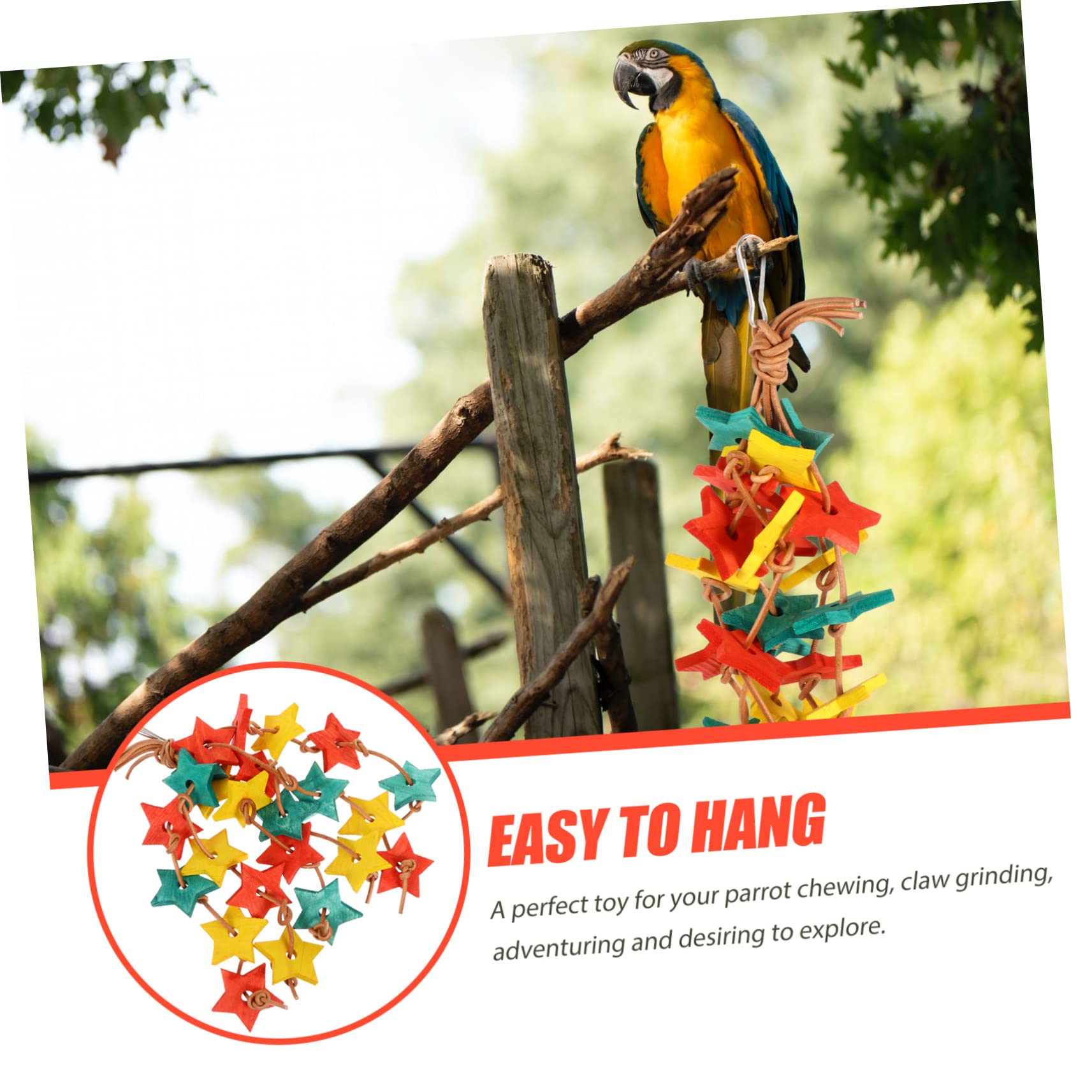BESPORTBLE 3pièces Jouet à Mâcher pour Oiseaux Accessoire pour Perruches Et Perroquets Jouet De Grignotage Et pour Oiseaux De Compagnie