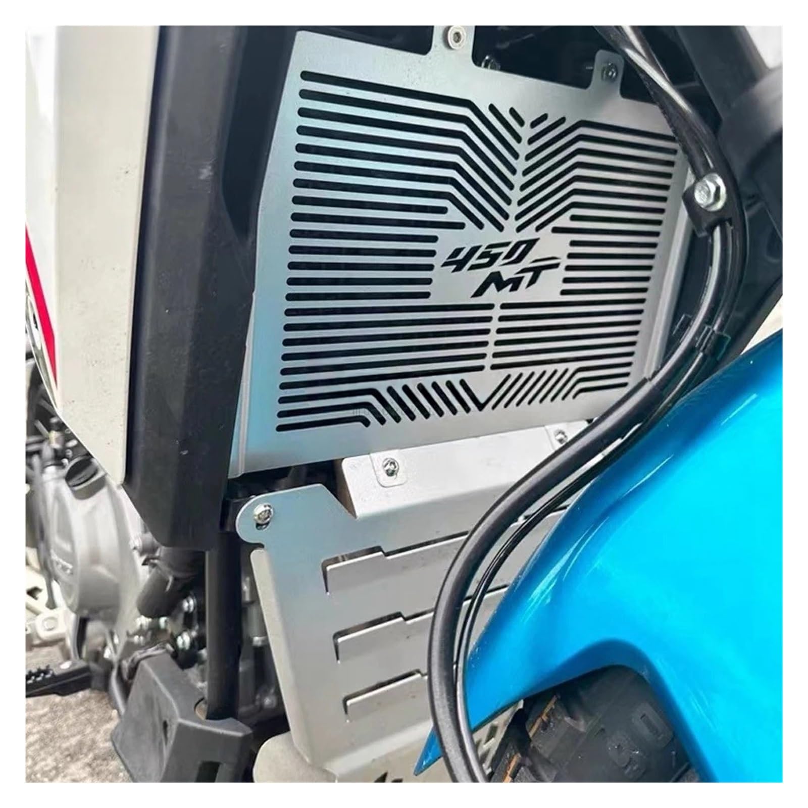 Moto Griglia Radiatore Protezione Per 450MT MT450 2024 Accessori Moto Scudo Anteriore Protezione Del Serbatoio Dell'acqua Netto Copertura Del Motore Ventola Di Protezione Griglia