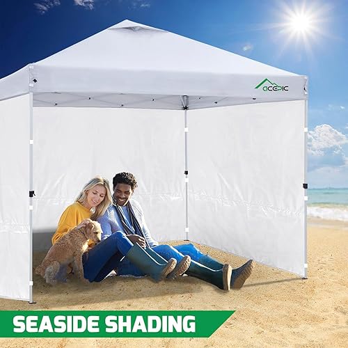 Miniatura 7 de Instant Canopy Tent Sidewalls with Silver Coating for 10x10 Canopy Tent, 300D Polyester Waterproof and 99% UV Protection,Zip LinksWhiteSilver(3PCS