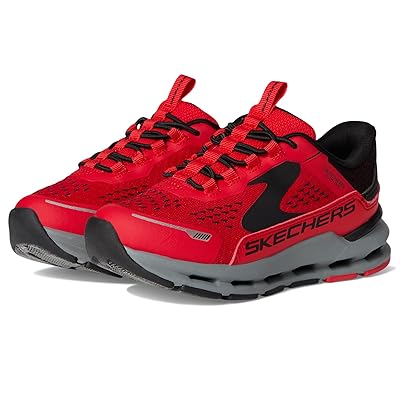 SKECHERS KIDS Hands Free Slip ins, Glide step + Vista Lane 404203L (Little Kid/Big Kid) Boys Shoes Red/Black