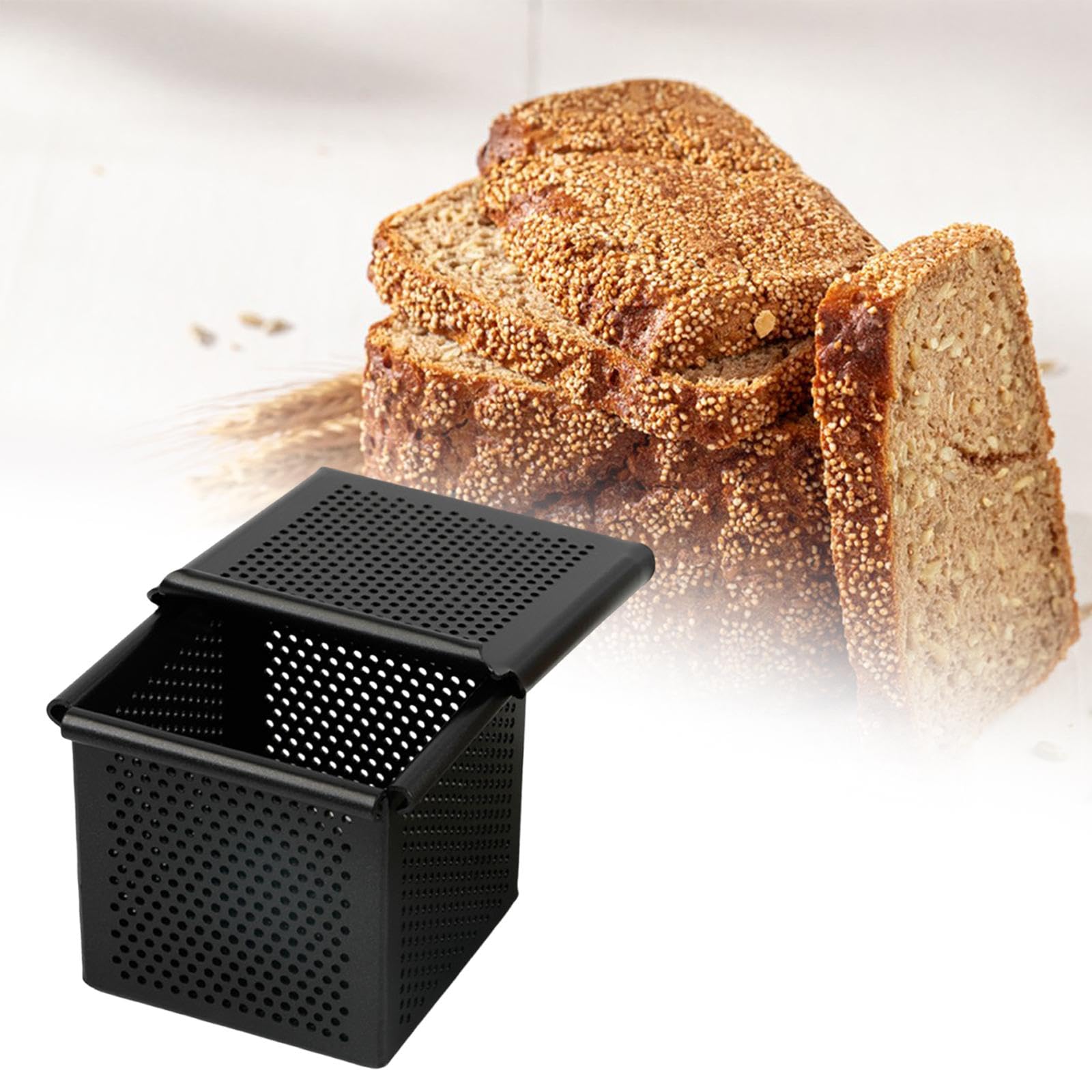 F Fityle Molde, molde para postre, bandeja cuadrada para horno, bandeja para asar, resistente multiusos para hornear, para hojaldre, para hacer, 7cmx7cmx7cm