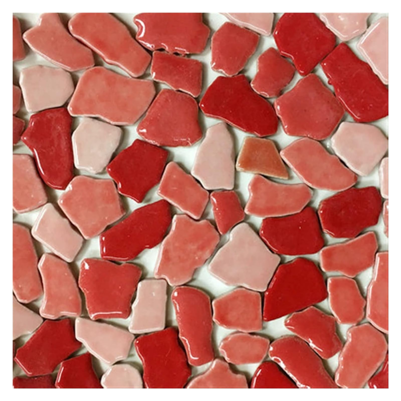 Szklane płytki mozaikowe, Ceramiczne płytki mozaikowe DIY Multicolor 1-3cm 200g Opakowanie 90 sztuk(C)