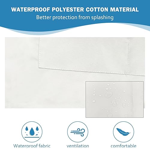 Miniatura 4 de Delantal de erizo de otoño, delantal de cocina ajustable de tela Oxford con 2 bolsillos para hombres y mujeres, 28 x 33 pulgadas, Tren17