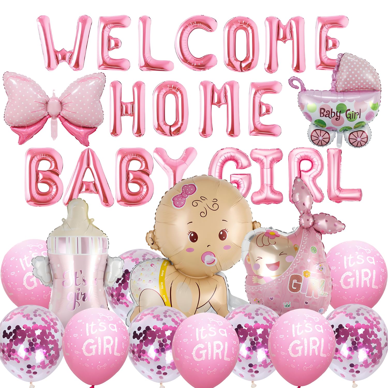 Pink Balloons Set