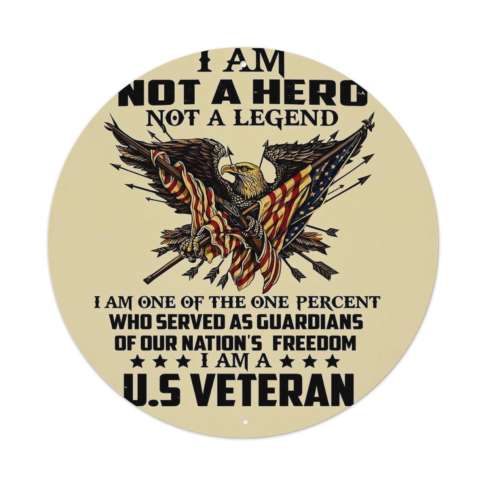 Jdyansheng Vintage I Am Not A Hero Tin Sign Metal Poster Metal Signs For Home Man Cave Bar Cafe Kitchen Laundry Room Wall Decorations 8X8 Inches