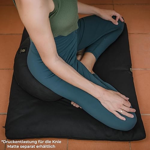 Miniatura 5 de MAYA LUMBINI Almohada de meditación de lujo para adultos 3 tamaños  Relleno tradicional  Diseñado para prevenir y aliviar el dolor de espalda