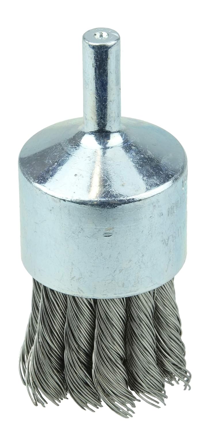 Weiler 10213 1-1/8" Knot Wire End Brush, .0104" Stainless Steel Fill, Made in The USA (Pack of 10)