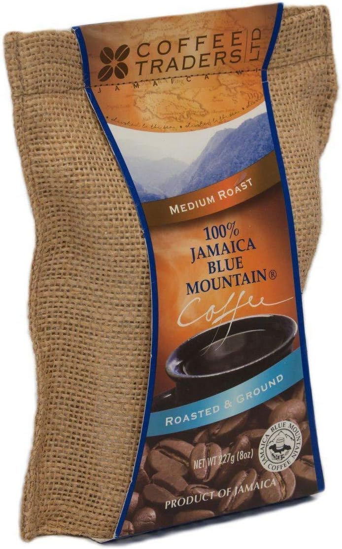 Coffee Traders 100% Jamaica Blue Mountain Coffee 1/2 Pound (Ground)