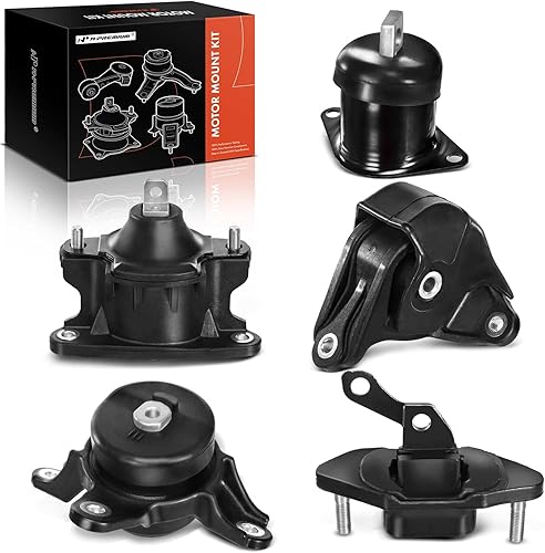 A-Premium Juego de 5 piezas de montaje de motor y montaje de transmisión compatibles con Honda Accord 2008-2012, Crosstour 2012-2015 y Acura TSX