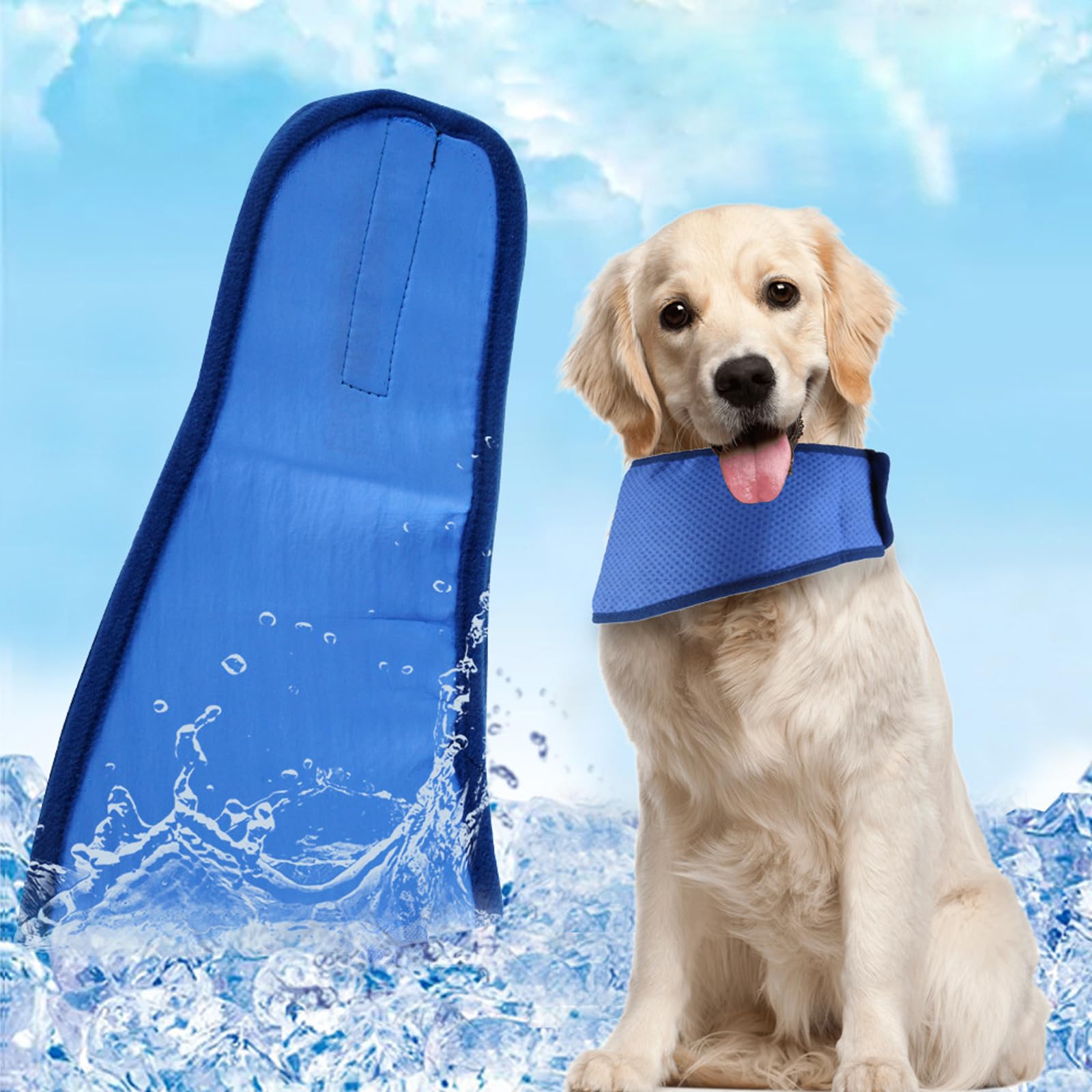 8 Stück Kühlendes Hundehalsband Für Hunde, Kühlhalsband Für Hunde, EIS, Hundehalstuch, Sofort Kühlende Halstücher Für Hunde, Kühlendes Hundehalsband, Kühlende Halstücher