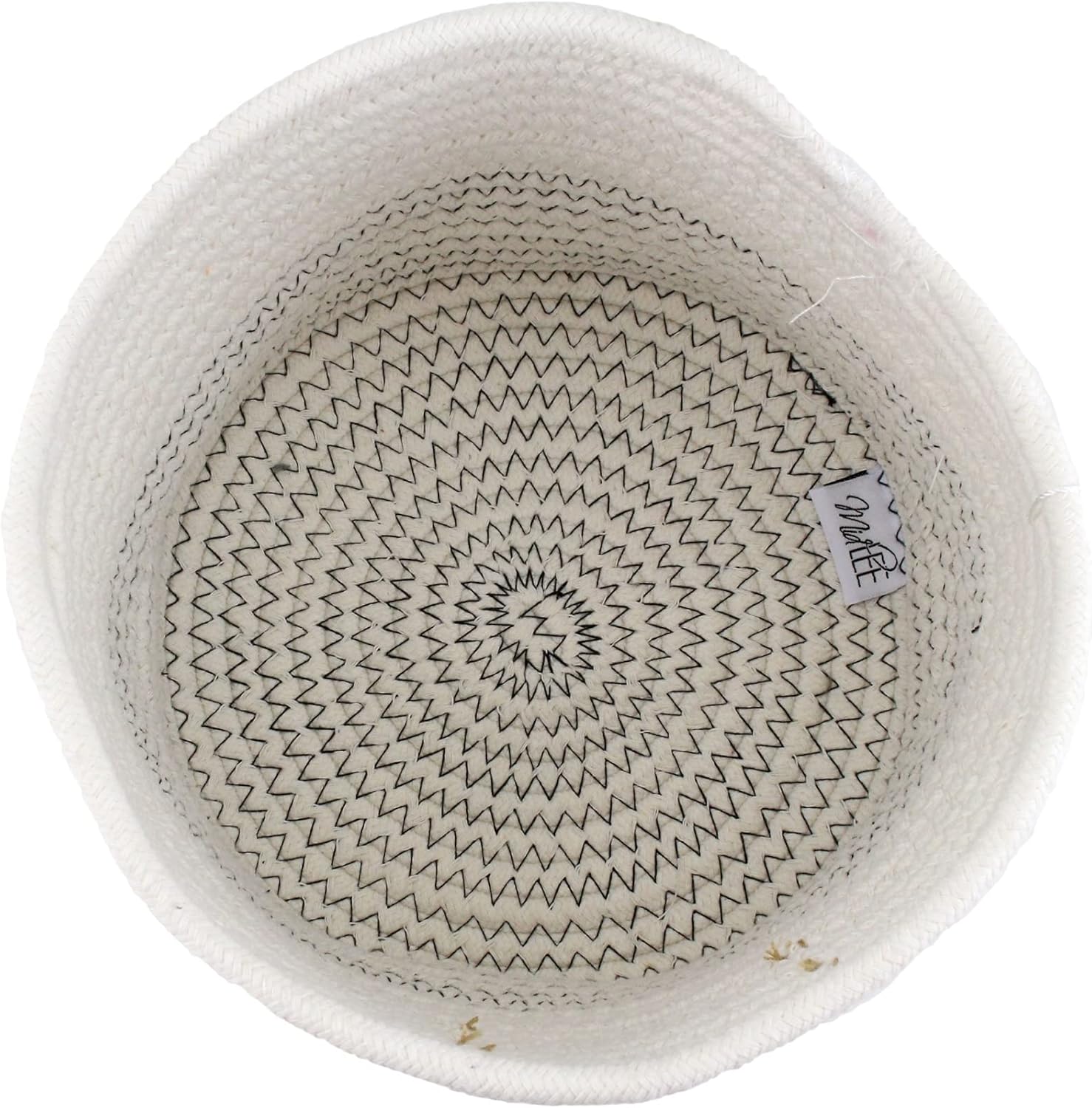 Midlee Rope Dog Toy Basket with Blank Label- Personalize It! (X-Large)