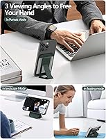 Vista 3 de ExtreLife Soporte magnético para billetera (verde+gris)