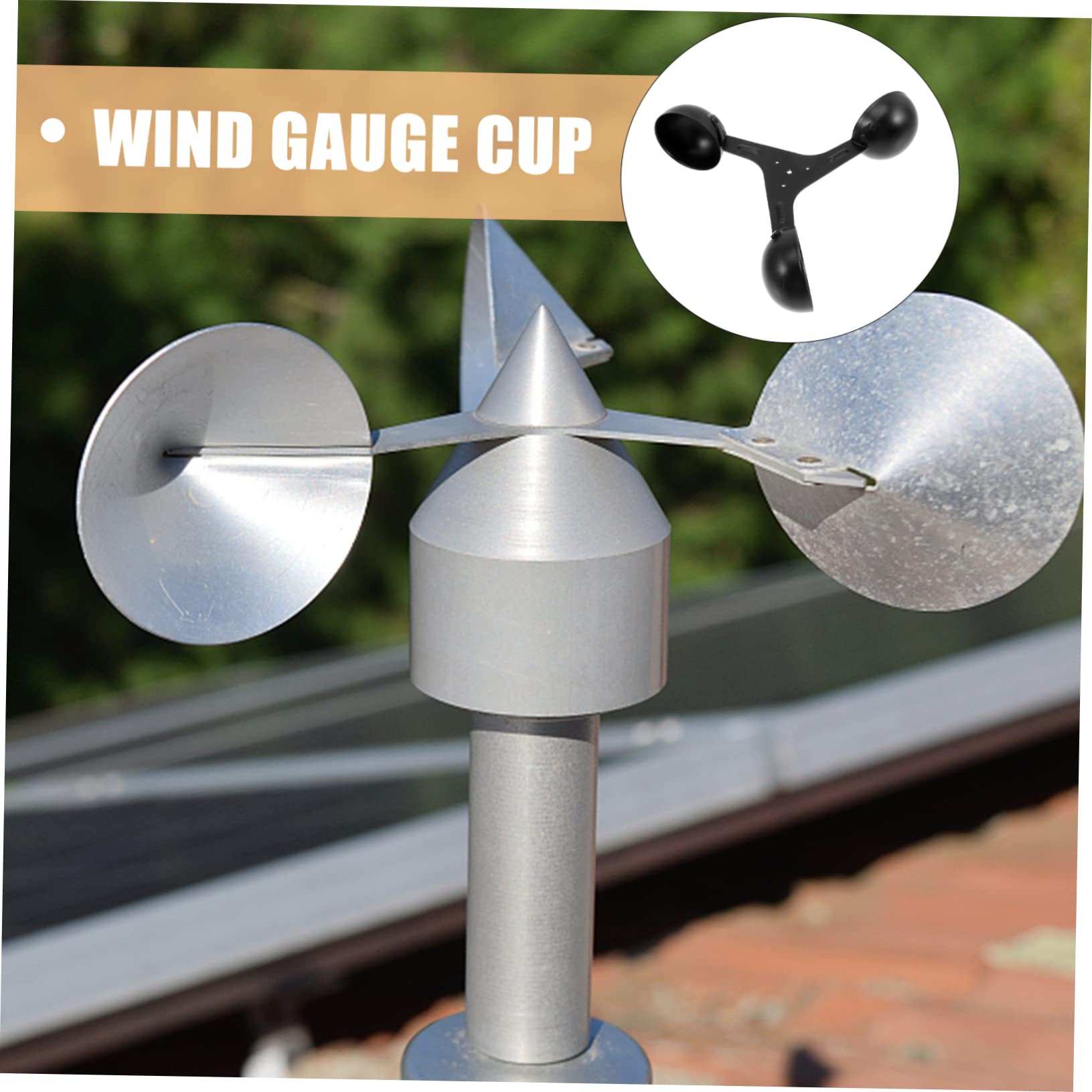 Windmessgerät mit Aufzeichnung als Stabiler Windsensor aus Aluminiumlegierung Ersatz Sensorbecher für Anemometer mit Leichtem Gewicht und Flexibler Passform