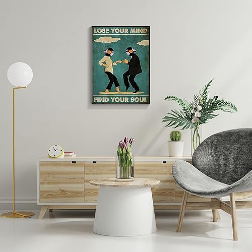 Vista 29 de Vintage Lose Your Mind Find Your Soul Poster Mental Health Inspirational Quote Canvas Wall Art Aesthetic Posters Music Girl Print Painting Abstract