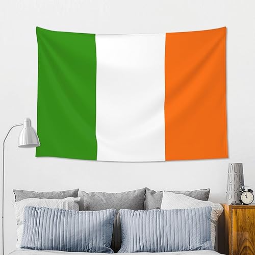 Miniatura 4 de QKLGXLOBAL Tapiz colgante de pared con bandera de Irlanda, 60 x 40 pulgadas, banderas irlandesas para colgar en la pared, para dormitorio, sala de