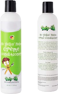 Snip-its No Yellin’ Melon Natural Kids Conditioner 10oz | Nourish and Restore Swimmers Hair - Kids Detangler for Smooth Hair Smells Great - Natural Conditioner Made in USA | Salon Quality Kid Friendly