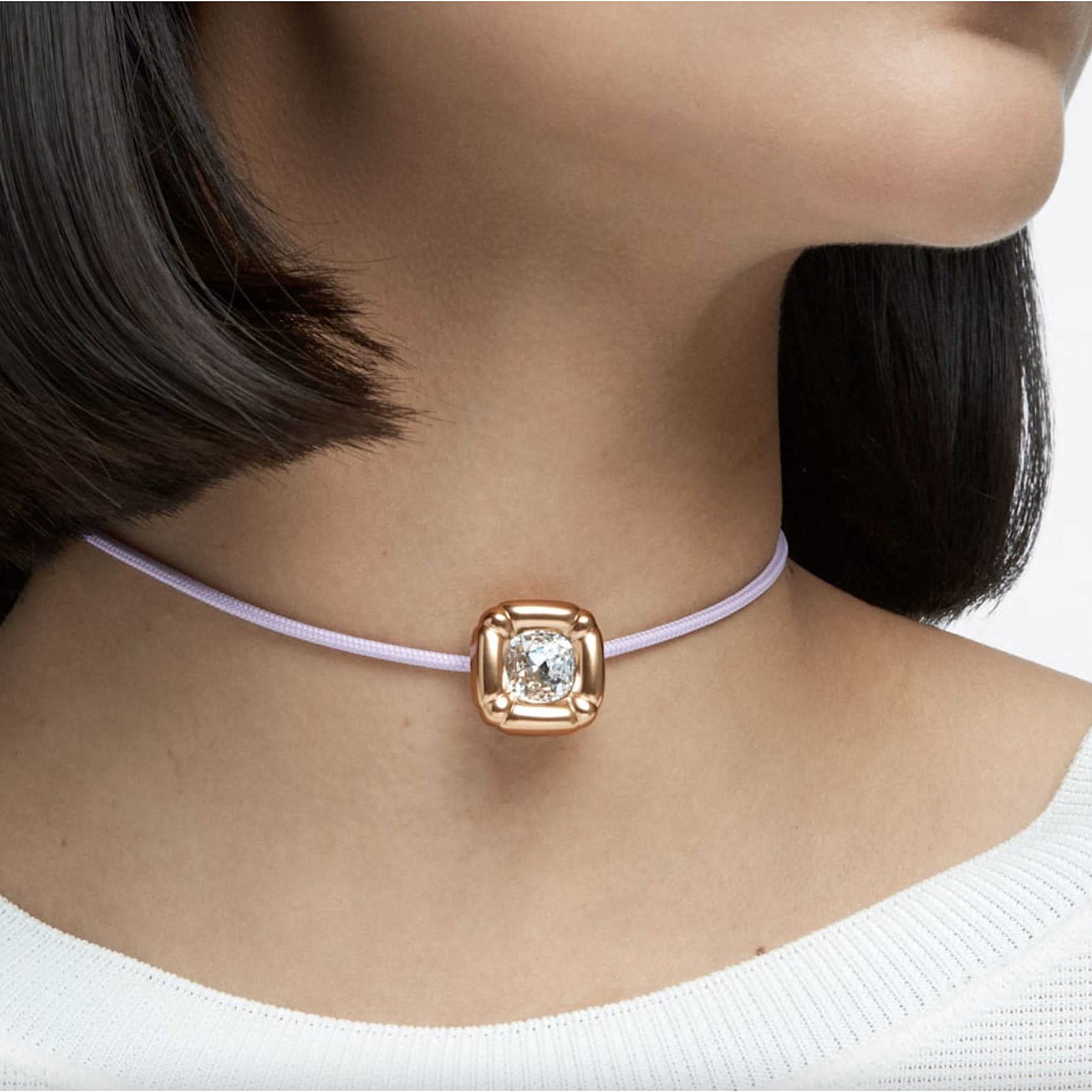 Swarovski Bransoletka Dulcis, kryształy o szlifie poduszkowym, zielona