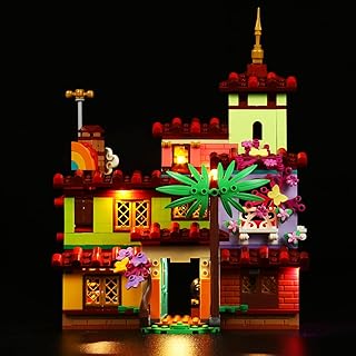Bourvill LED Lights Kit for Lego Disney Encanto The Madrigal House 43202 - Lights Set Compatible with Lego 43202 Set -Upgraded Version (Lights Kit Without Model)