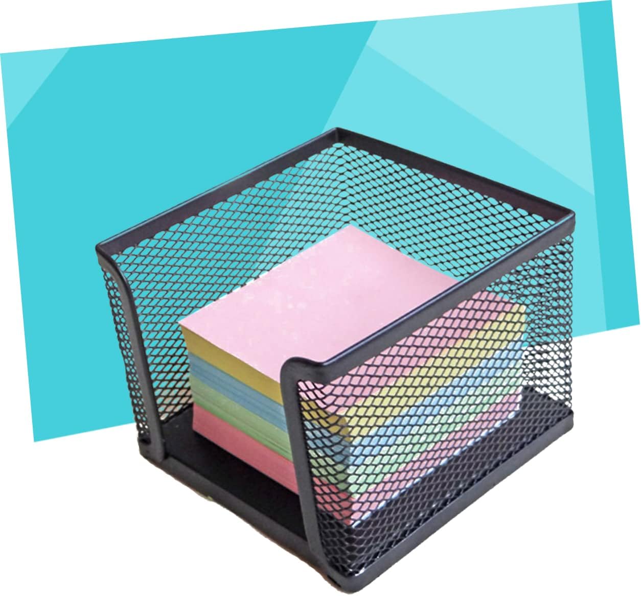 Zerodeko 3pcs Wire Mesh Self-Stick Note Dispenser Compact Memo Pad Holder for Desk Organization - Holder for Home Office and School Use