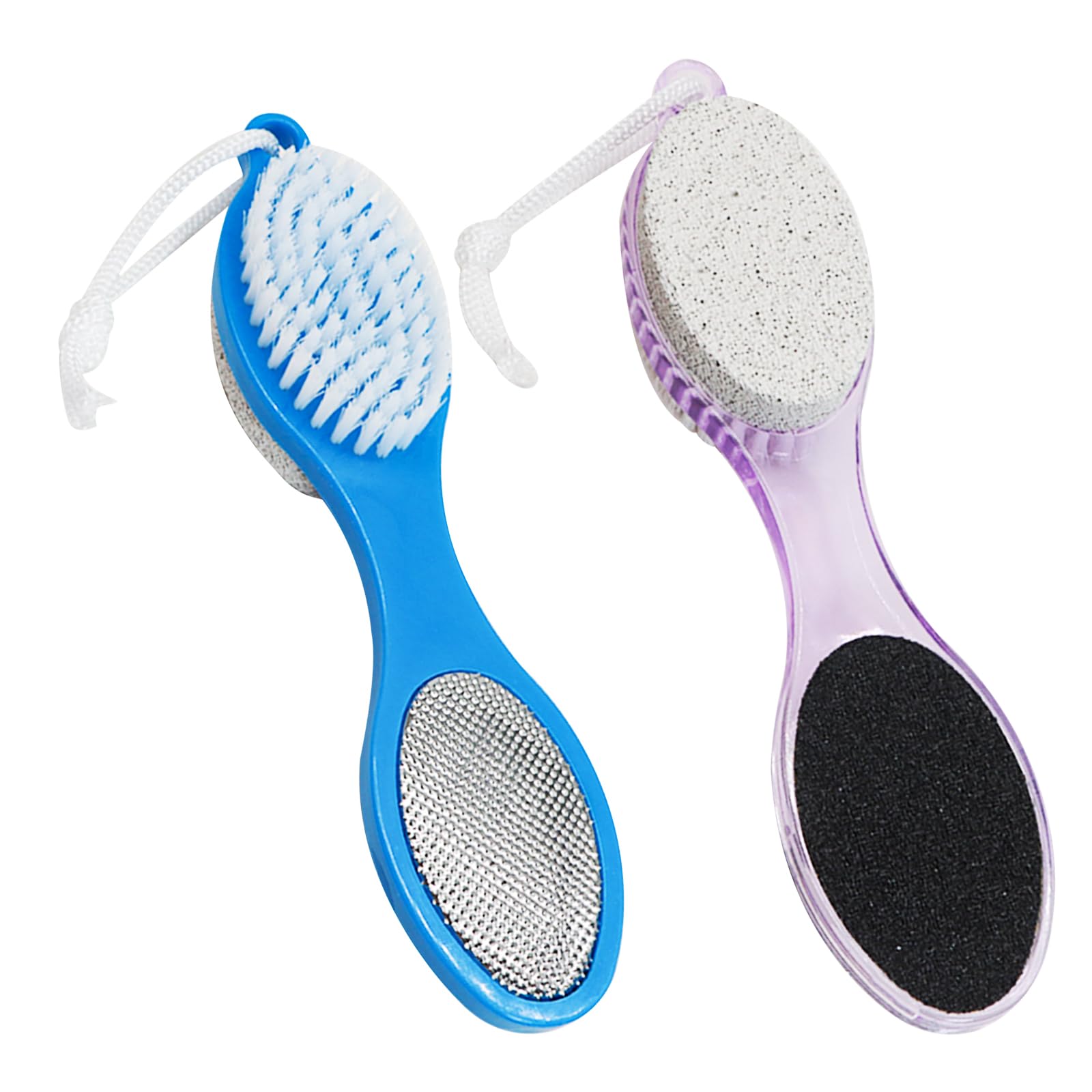 Uncle Yang Pumice Stone Brush for Feet 2 Pack File Callus Remover 4-in-1