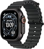 Apple Watch Ultra 3 [GPS + Cellular 49mm] Running and Multisport Smartwatch with Black Titanium Case and Black Ocean Strap, Satellite Communications, Health and Activity Tracking - 1