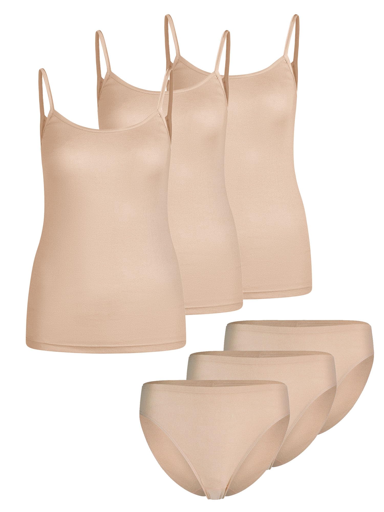 Nina von C Lot de 6 Caracos Femme & Culottes Taille Basse Daily | 40-52