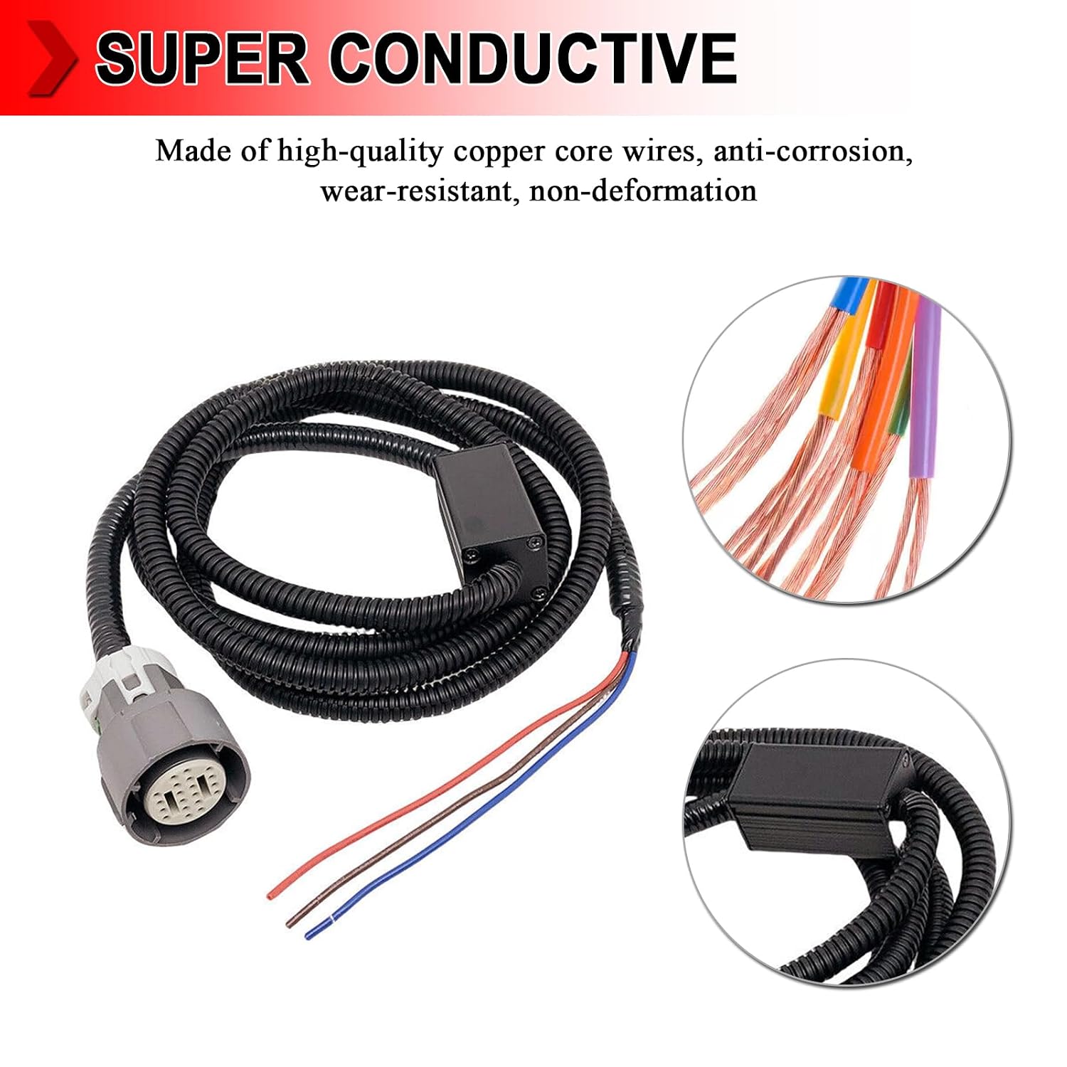 4L80E Stand Alone Controller Manual Shifter Microcontroller, Stand Alone Controller Transmission Adapter Harness Fits for 4L80E Transmission 1994-Up, No Computer Required, Black