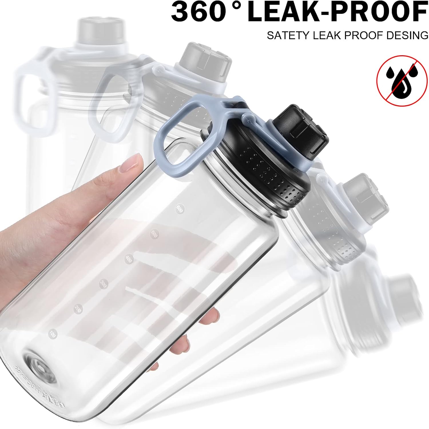 Enerbone 32 Oz Water Bottle With Times To Drink And Straw, Motivational - View #5