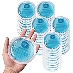 ICEWRAPS Round Ice Packs for Injuries Reusable, Hot and Cold Gel Ice Packs for Injuries, Hot & Cold Packs Compress Soft & Flexible, Fast Relief & Recovery (50 Pack)
