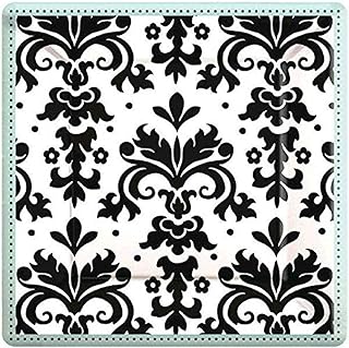 Amscan Always & Forever Square Dessert Plates , Wedding and Engagement Party