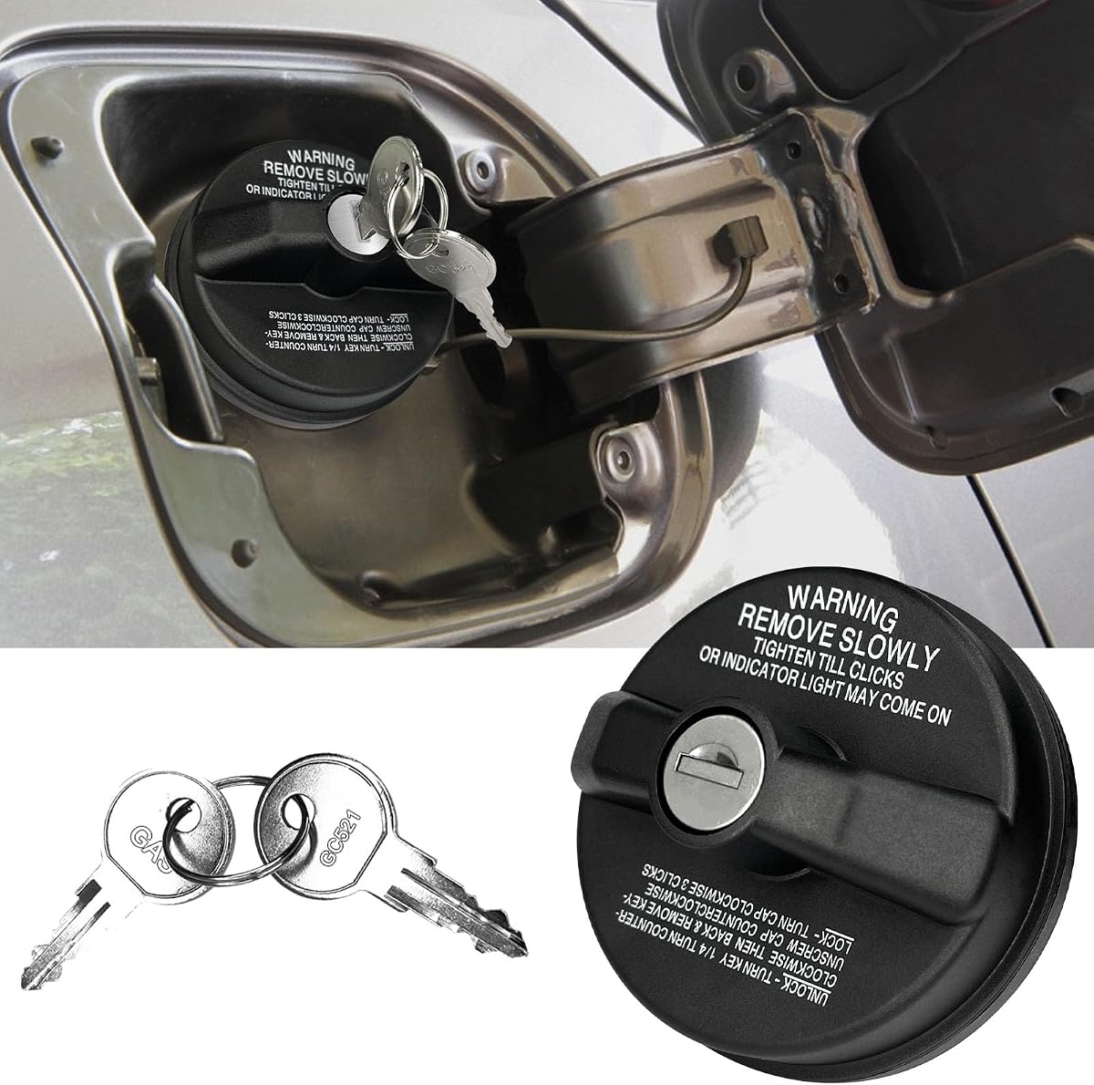 Locking Gas Cap Fuel Tank with Key