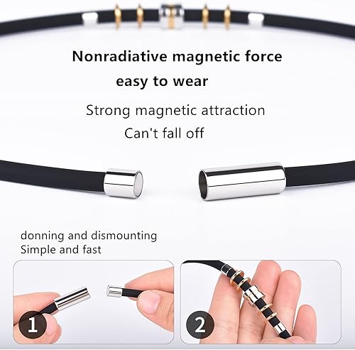 Miniatura 9 de BCletty Necklace, Silicon Germanium, Magnetic Joint, Static Elimination, Necklace, Static Elimination Goods, Antistatic, Stainless Steel, Fashion,