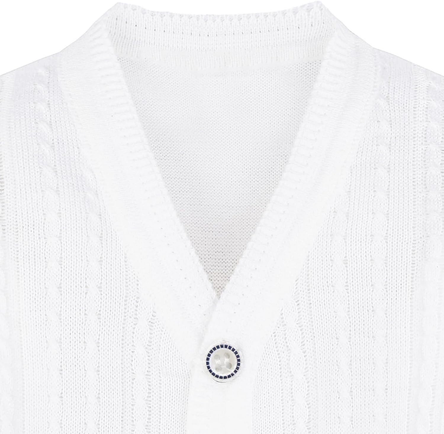 Lilax Baby Boy Cable-Knit Basic Knit Cardigan Sweater - Image 4