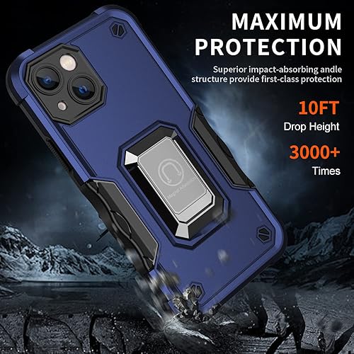 Miniatura 4 de konyaoo Funda compatible con iPhone 11 Pro Max, resistente doble capa con soporte de anillo, funda de agujero fino, compatible con iPhone 11 Pro