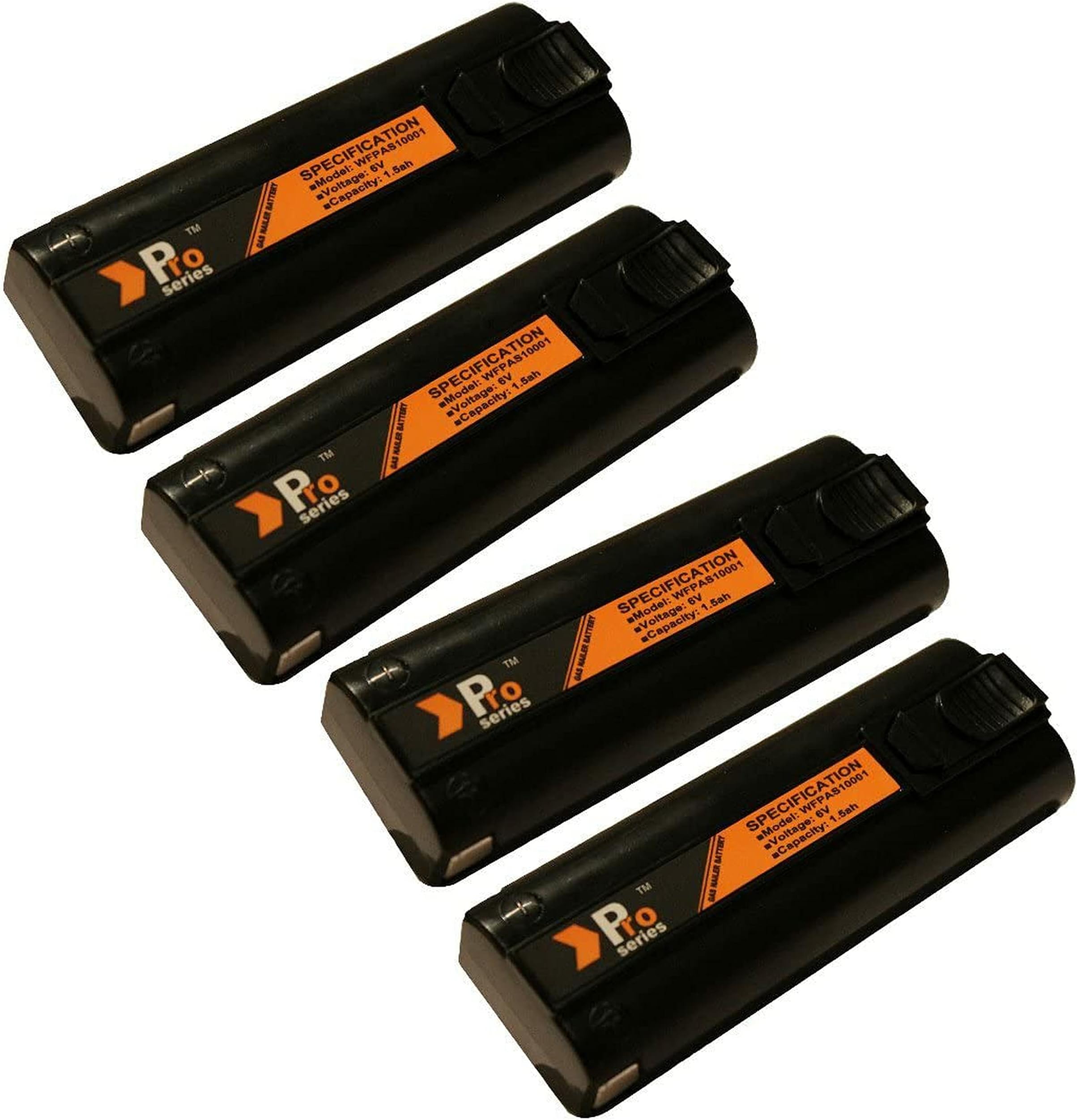 Pack De 4 Baterías Pro Series 6V 1.5Ah – Repuesto Para Clavadoras Paslode IM350, IM350+, IM65, IM65A, IM25