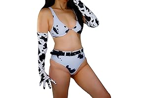 Women's Faux Lamskin Black White Cow Print Gloves