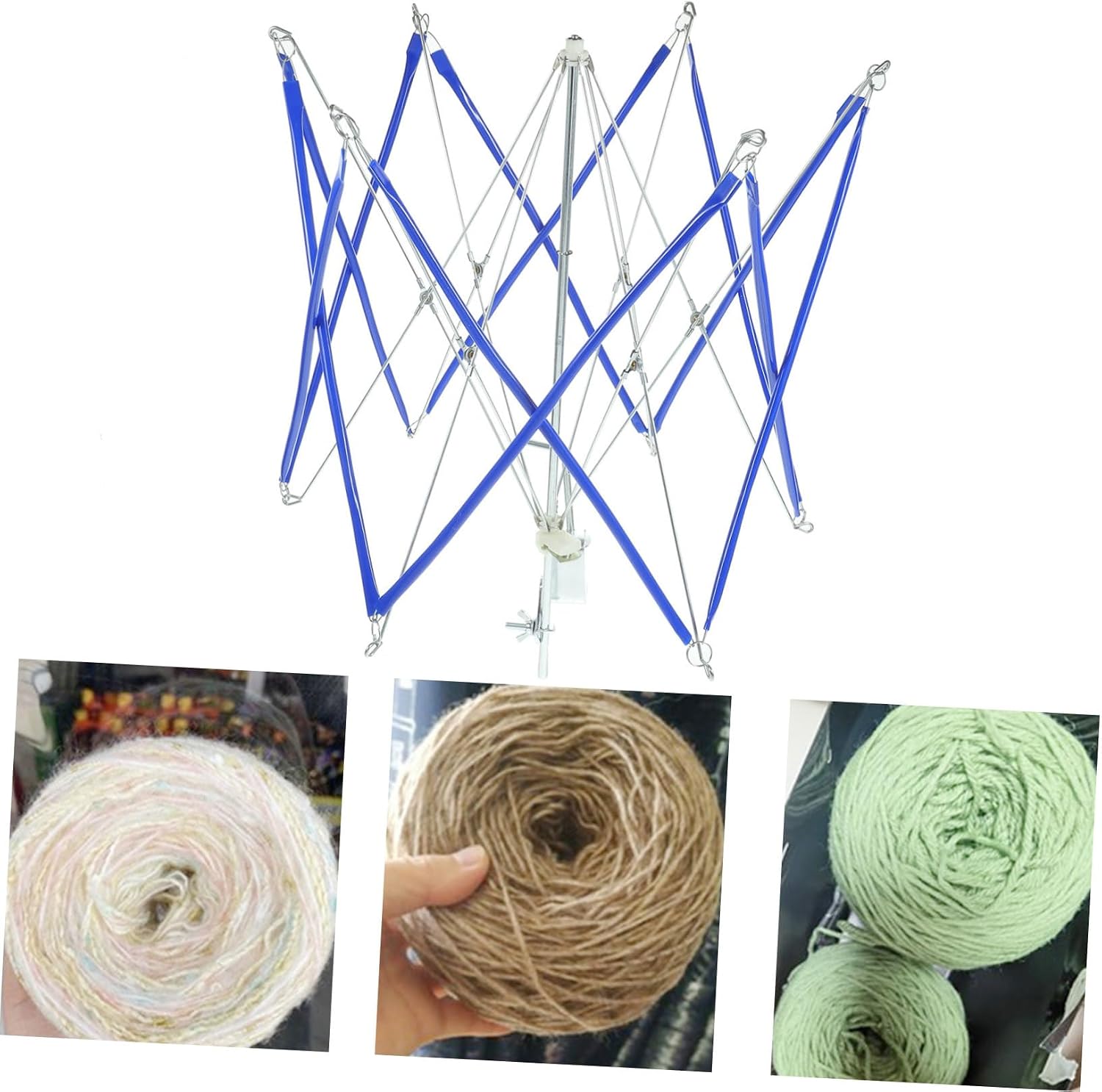 DIYEAH Hand Operated Yarn Winder Wool String Holder Portable Knitting Winder Tool for Easy Yarn Ball Creation for and Knitting Enthusiasts