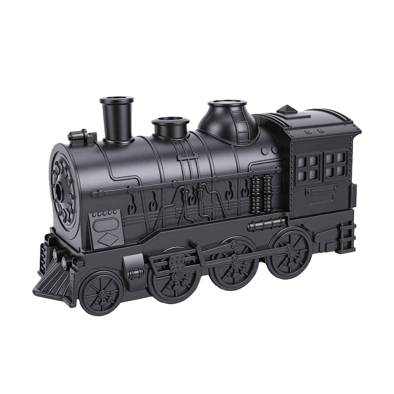 EMUKOEP Umidificatore a Nebbia Fredda a Forma di Treno, con Luce Notturna e Diffusore di Oli Essenziali, 2 modalità di Illuminazione, 300 Ml per la Scrivania Dell'ufficio in Camera da
